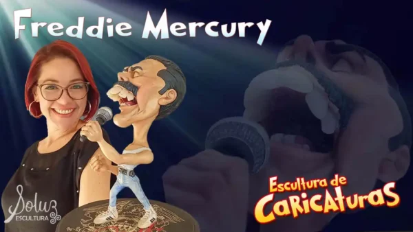 Escultura de Caricartura Freddie Mercury